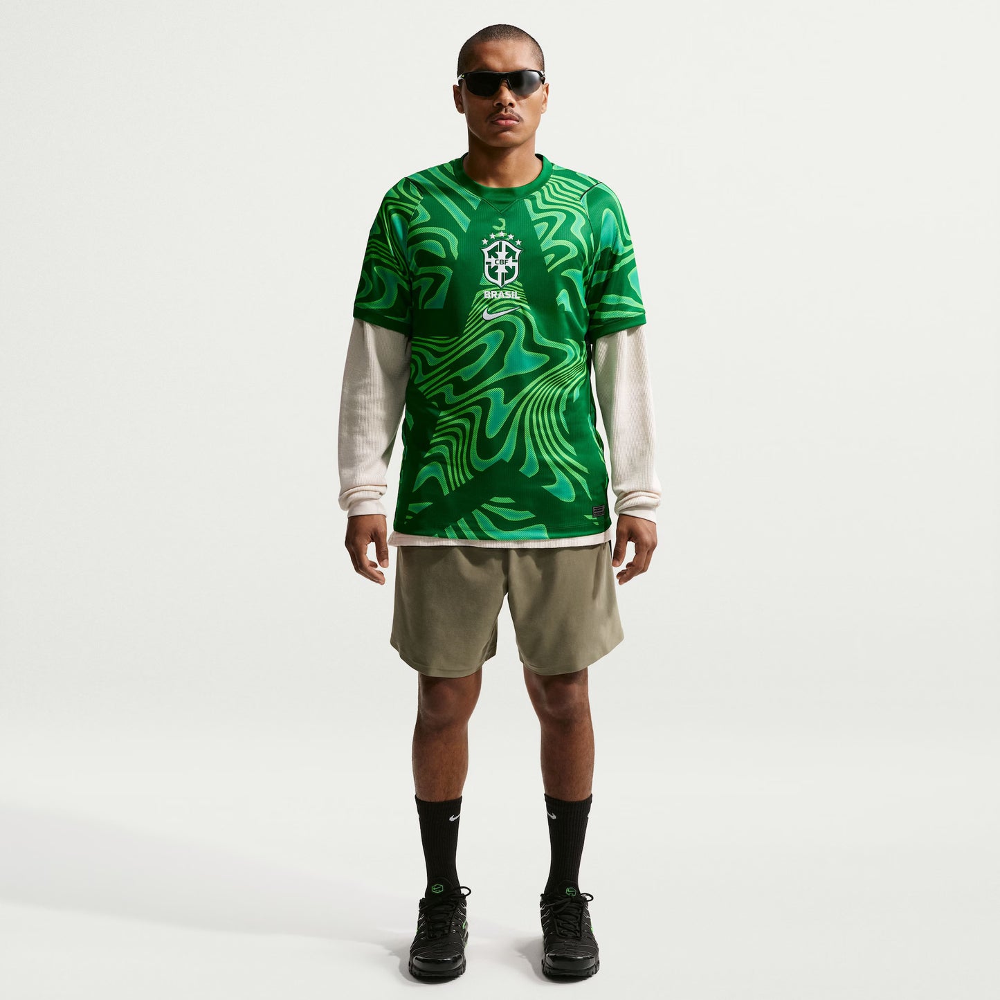 Camisa de Goleiro Brasil Nike 2026 Torcedor Pro Masculina