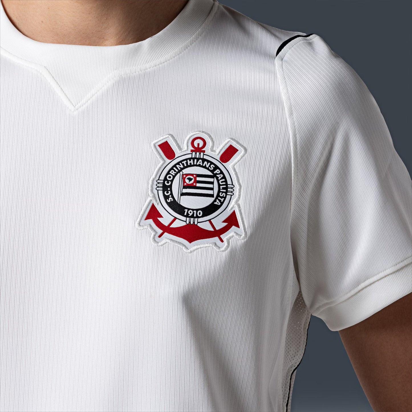 Camisa Corinthians I 26/27 s/n Torcedor Nike Feminina - Preto+Branco