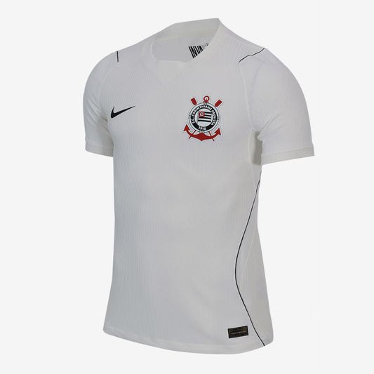 Camisa Corinthians I 26/27 s/n Jogador Nike Masculina - Branco+Preto