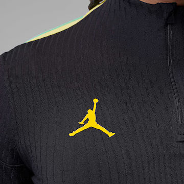 Camiseta Brasil Jordan Manga Longa Strike Elite 2026 Treino Masculina
