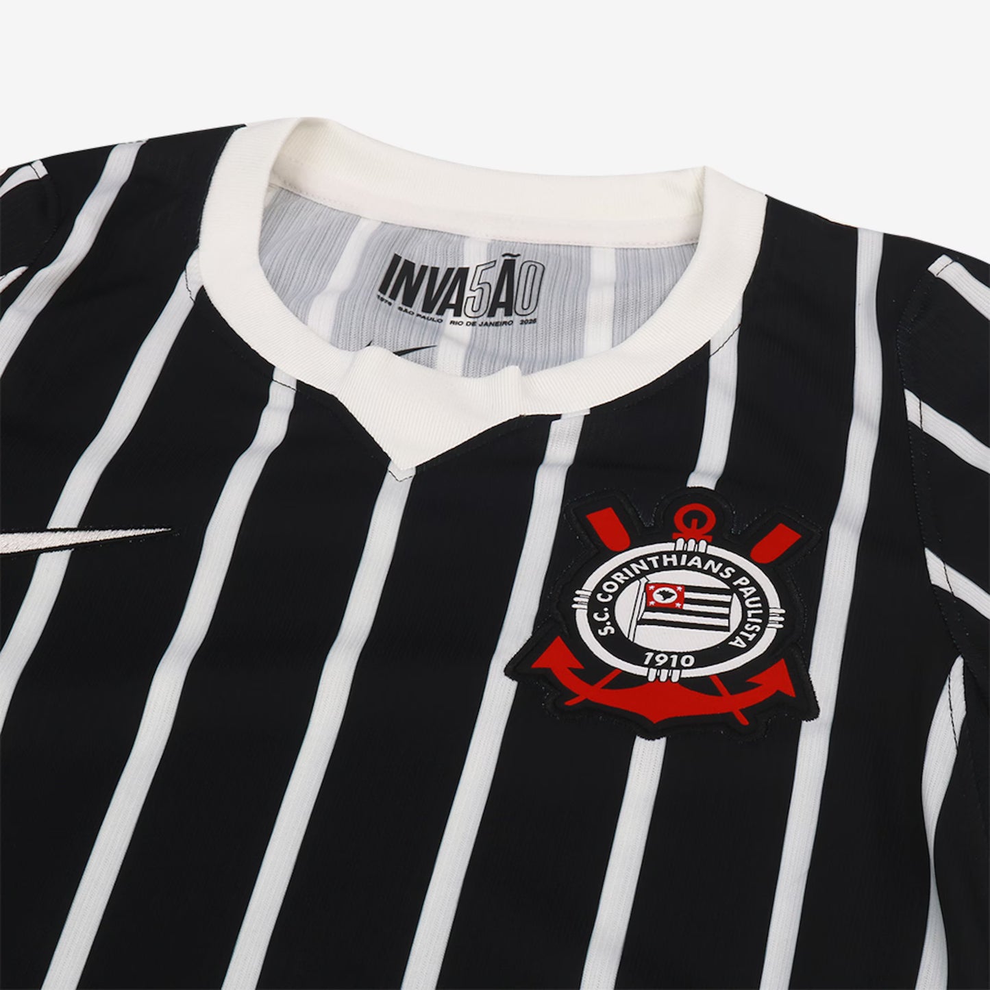 Camisa Infantil Corinthians II 26/27 s/n Torcedor Nike - Preto+Branco