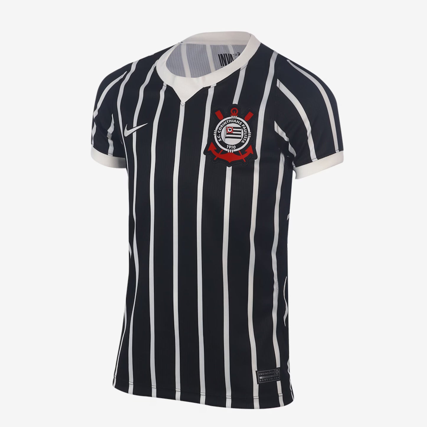 Camisa Infantil Corinthians II 26/27 s/n Torcedor Nike - Preto+Branco