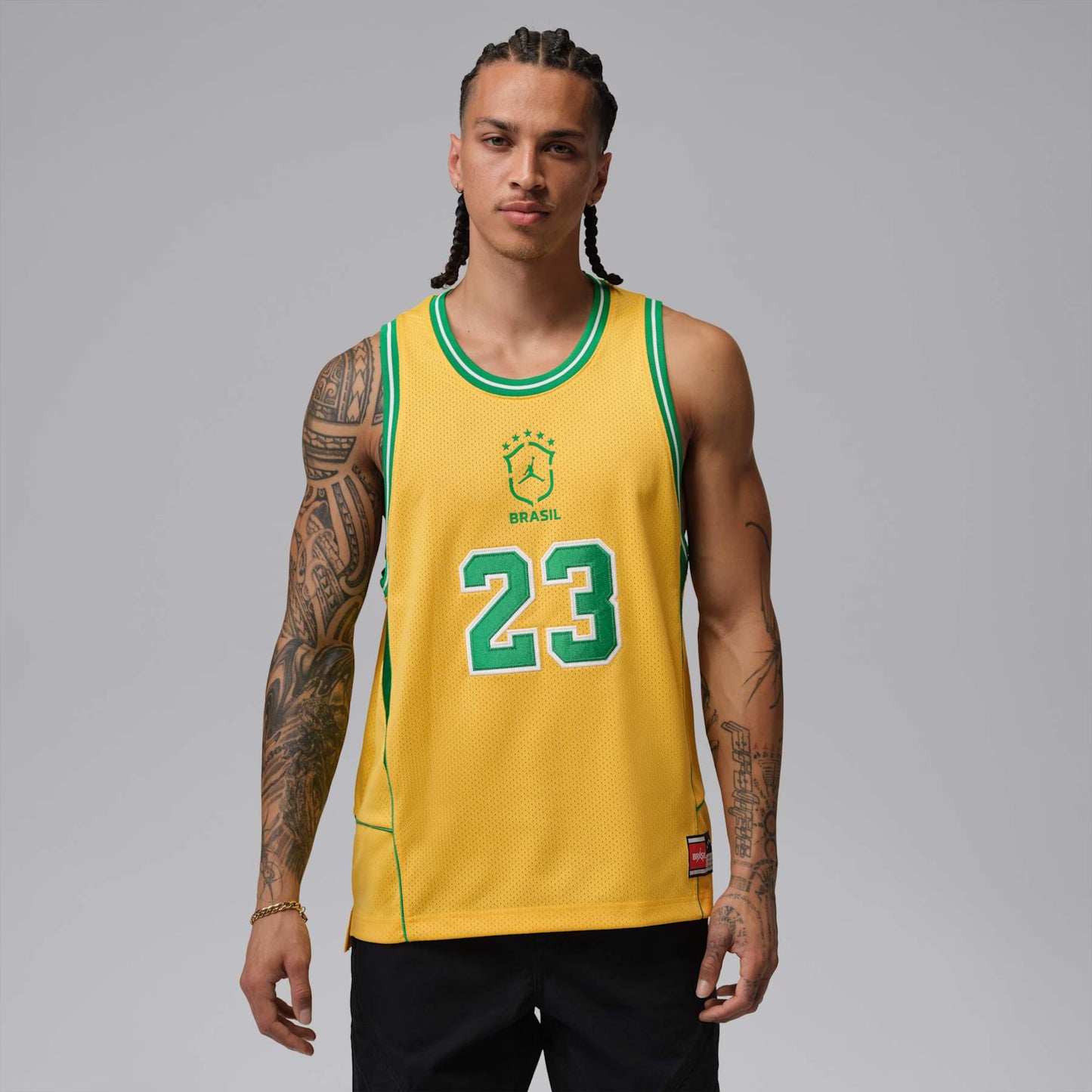 Regata Brasil Jordan Essentials Mesh Masculina