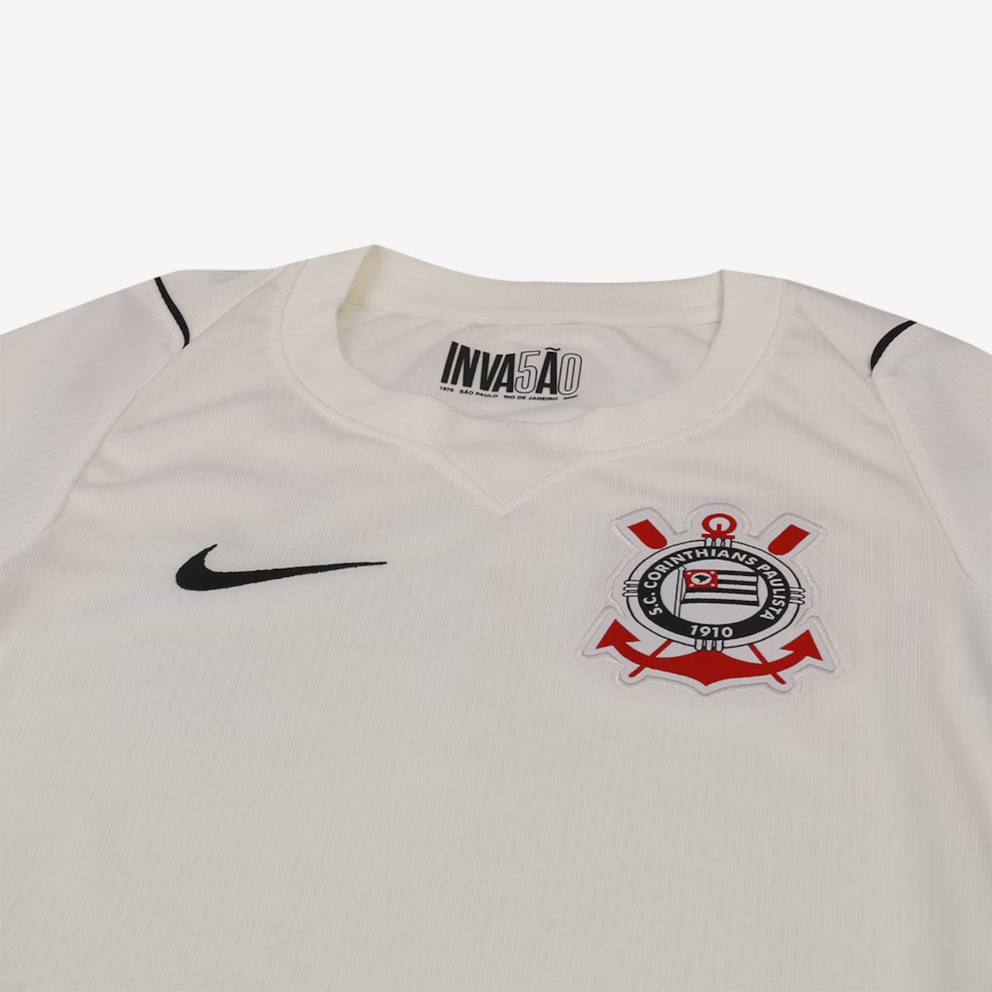Camisa Infantil Corinthians I 26/27 s/n Torcedor Nike - Branco+Preto