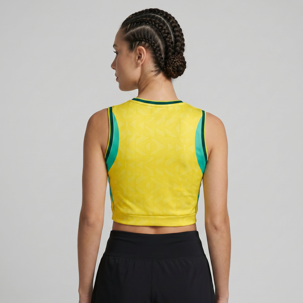 Crop Top Brasil Feminino 2026