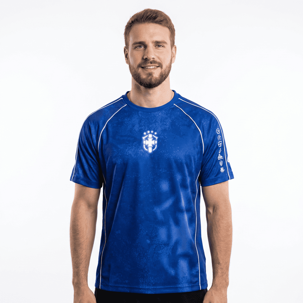 Camisa Retrô "O Fenomeno" Toda a carreira de R9 - em uma única camisa.