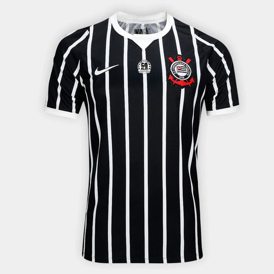 Camisa Corinthians II 26/27 Nike - Patch A invasão - Preto+Branco