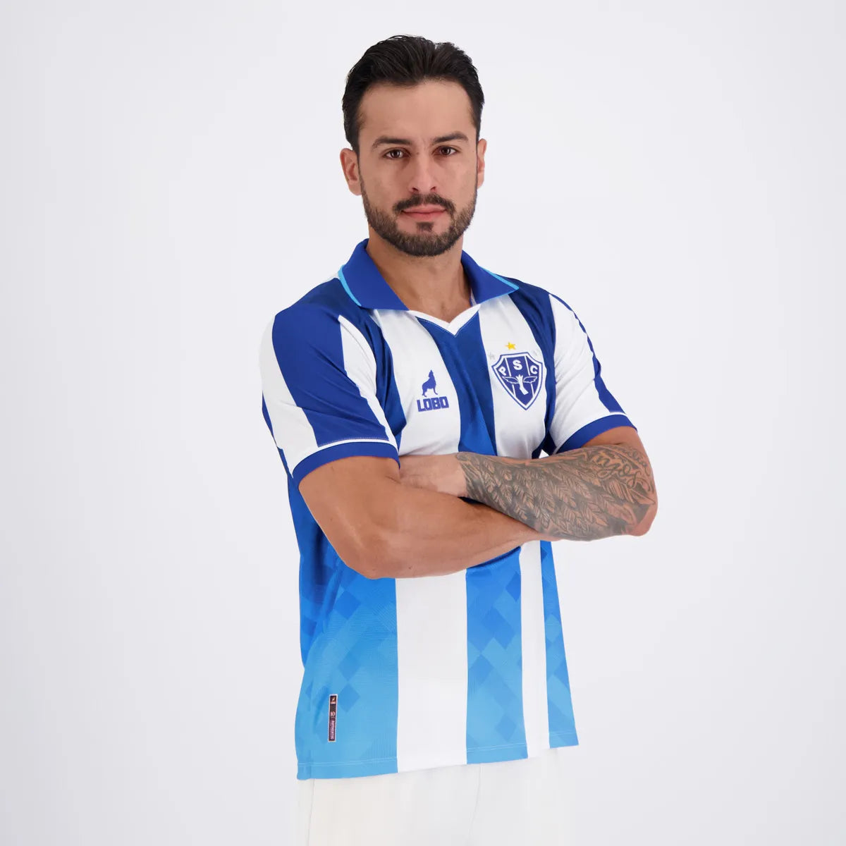 Camisa Lobo Paysandu I 2026 Branca e Azul