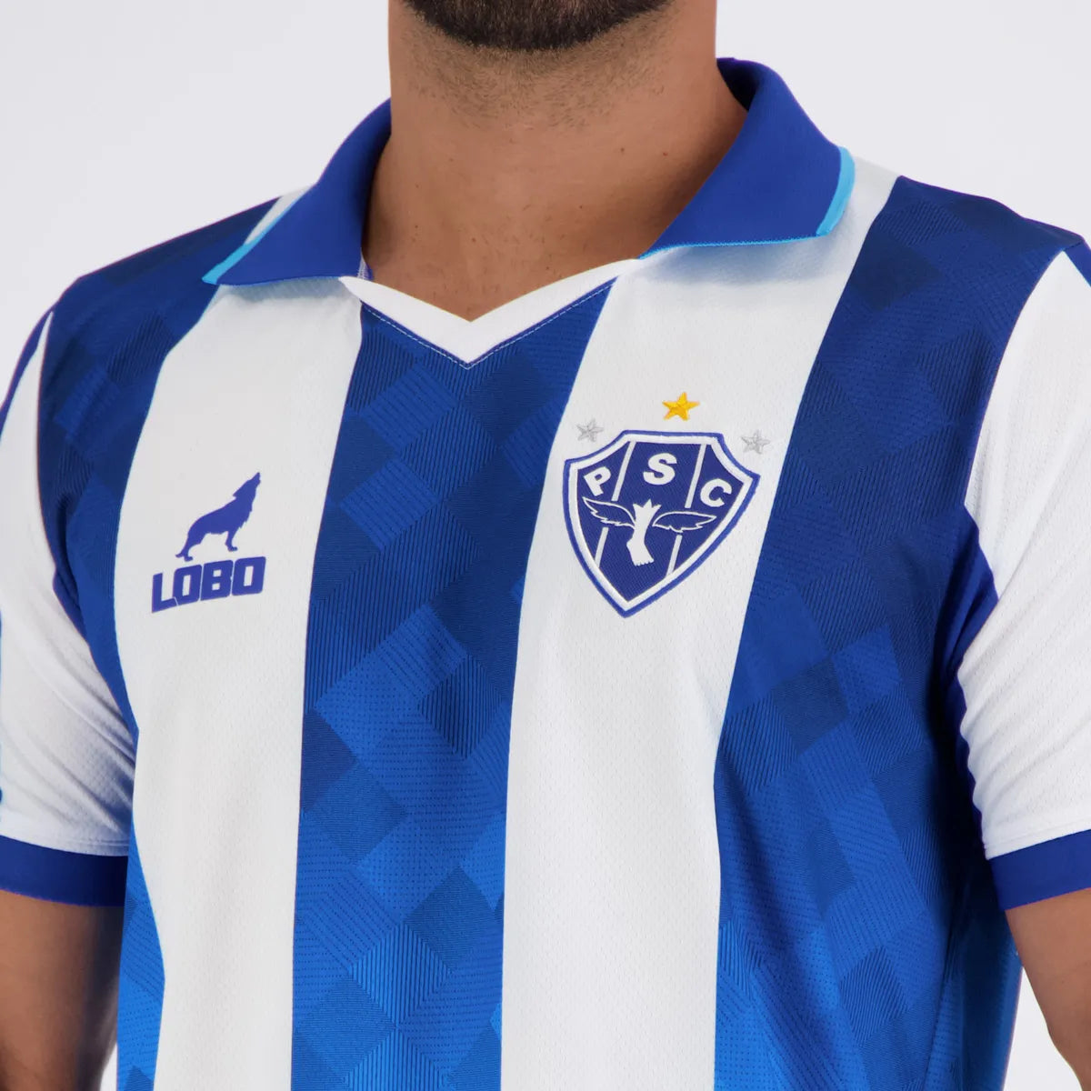 Camisa Lobo Paysandu I 2026 Branca e Azul